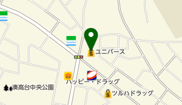 ユニバース湊高台店の地図画像