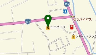 ユニバースむつ柳町店の地図画像