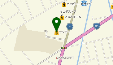 サンデーむつ苫生店の地図画像