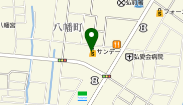 サンデー弘前店の地図画像