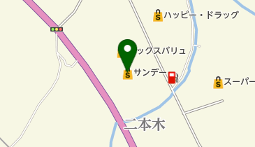 サンデー野辺地店の地図画像