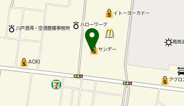サンデー八戸沼館店の地図画像