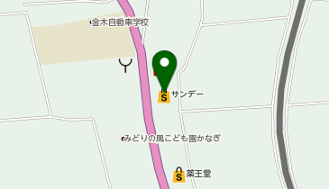 サンデーホームマート金木店の地図画像