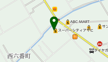 スーパーシティアサヒ十和田店の地図画像