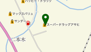 スーパードラッグアサヒ野辺地店の地図画像