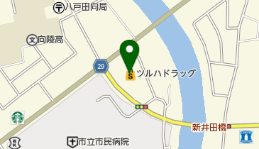 ツルハドラッグ八戸市民病院前店の地図画像