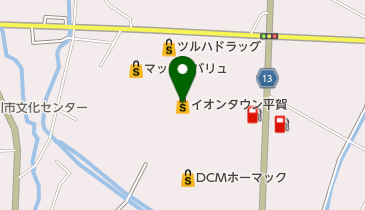 イオンタウン平賀の地図画像