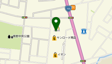 タカキュー青森サンロード店の地図画像