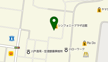 ハニーズCC八戸沼館店の地図画像