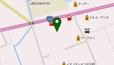 ダイソーイオンモールつがる柏店の地図画像