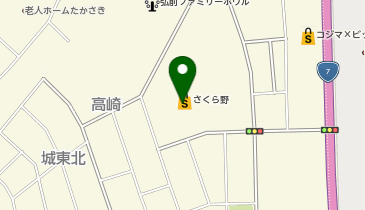 Seriaさくら野弘前店の地図画像
