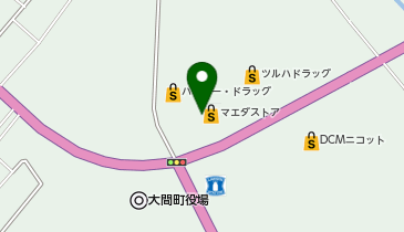 ワッツウィズ大間マエダストア店の地図画像