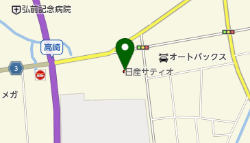 日産サティオ弘前弘前日産弘前東店の地図画像