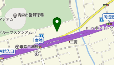 青森トヨタ自動車ツインプラザ青森本店の地図画像