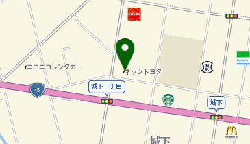 青森トヨタ自動車ツインプラザ城下店の地図画像