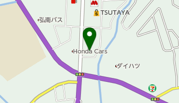 Honda Cars青森西U-Select五所川原の地図画像