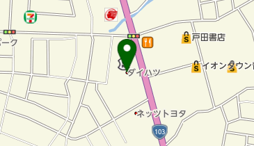 青森ダイハツモータース青森観光通り店の地図画像