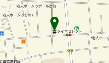 タイヤセレクト青森の地図画像