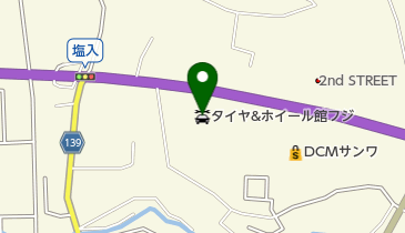 タイヤ&ホイール館フジスペシャルブランドR45八戸店の地図画像