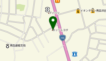 ジェームス青森店の地図画像