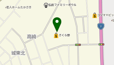 マクドナルド弘前さくら野店の地図画像