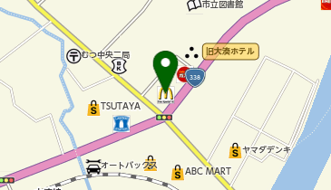 マクドナルドむつ中央店の地図画像