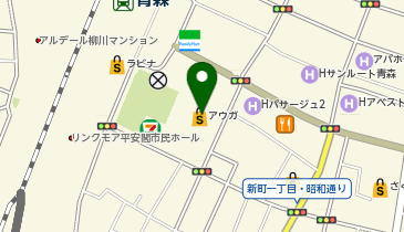 丸青食堂の地図画像