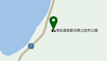 浅虫温泉夏泊県立自然公園の地図画像