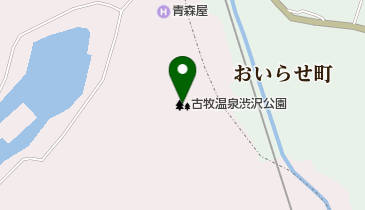 古牧温泉渋沢公園の地図画像
