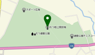 むつ運動公園陸上競技場の地図画像