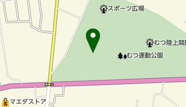 むつ運動公園野球場の地図画像
