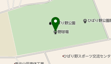 ひばり野公園野球場の地図画像