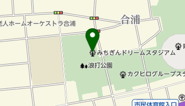 オカでんアリーナの地図画像