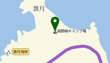 高野崎キャンプ場の地図画像