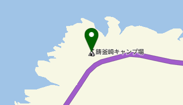 鋳釜崎キャンプ場の地図画像