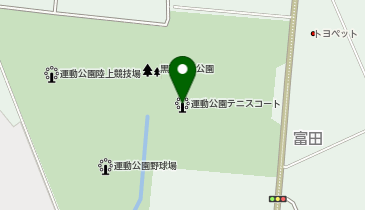 黒石運動公園テニスコートの地図画像