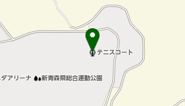 新青森県総合運動公園テニスコートの地図画像