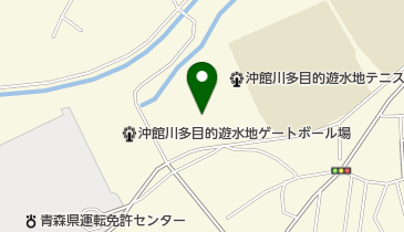 沖館川多目的遊水地多目的広場の地図画像