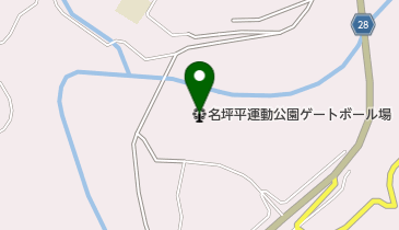 名坪平運動公園ゲートボール場の地図画像