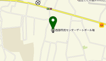青森市西部市民センターゲートボール場の地図画像