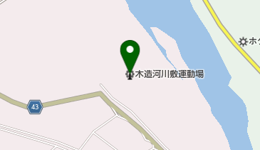 つがる市木造河川敷運動場の地図画像