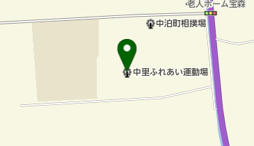 中泊町中里ふれあい運動場の地図画像