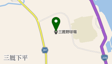 外ヶ浜町三厩野球場の地図画像