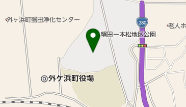 外ヶ浜町蟹田一本松地区公園野球場の地図画像