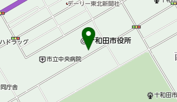 十和田市官庁街通りの地図画像