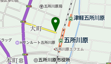 奥津軽虫と火まつりの地図画像