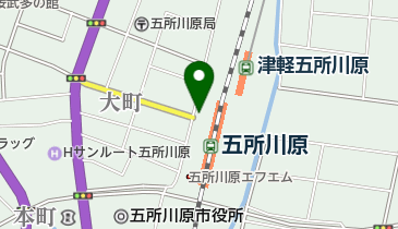 五所川原立佞武多の地図画像