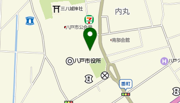 八戸三社大祭の地図画像