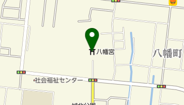 弘前八幡宮の地図画像