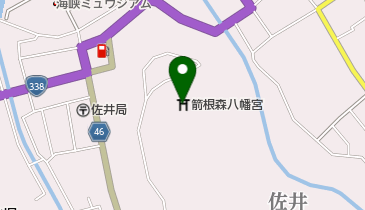 箭根森八幡宮の地図画像